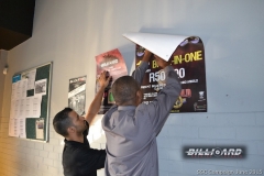 BPL SSC KZN_Kyle and Brian putting th posters up